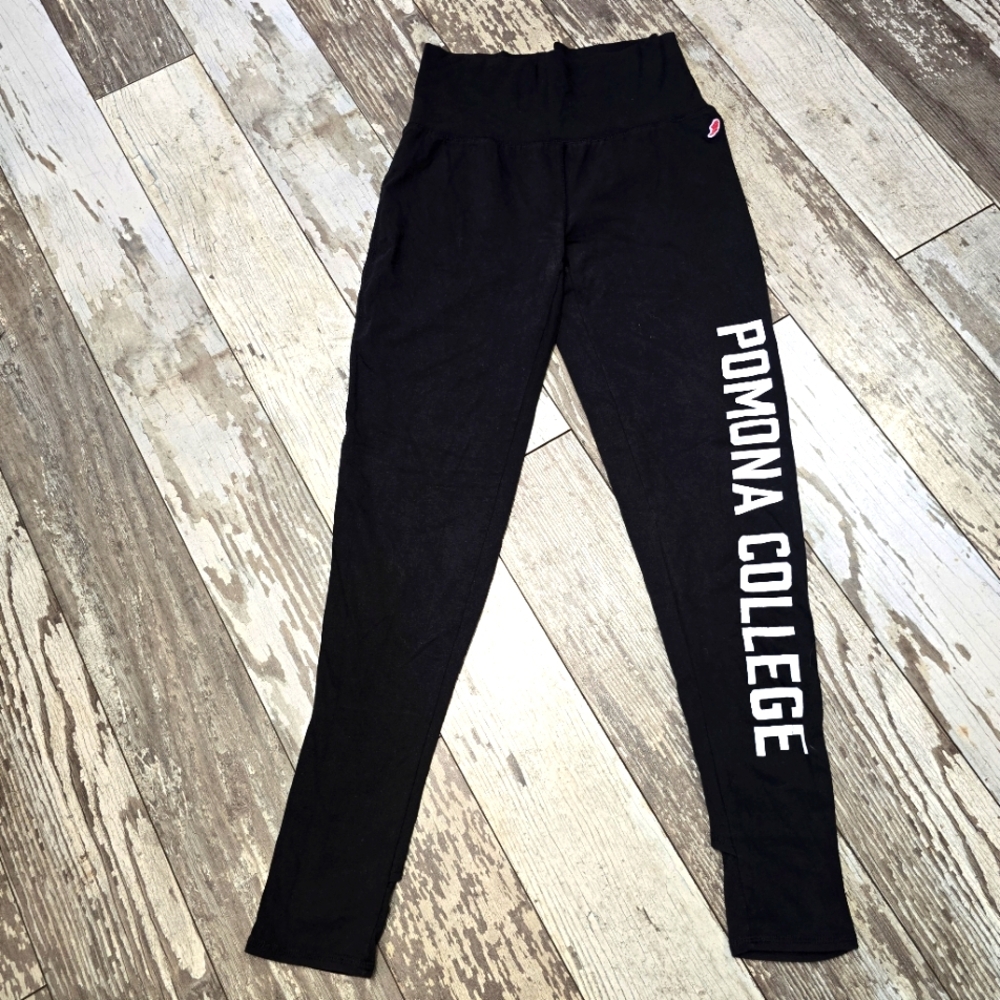 Pomona College Black High-Waist Leggings